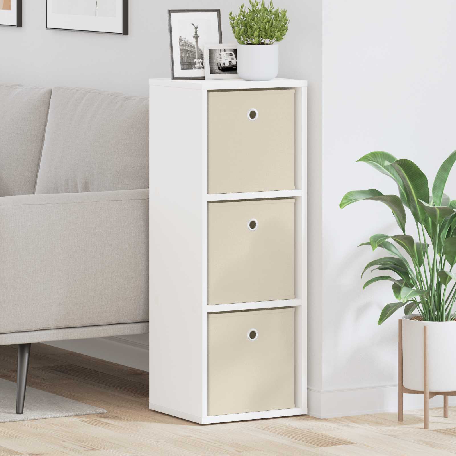 Credenza con cassetto Bianco 30,5 x 27 x 84,5 cm | homemem39