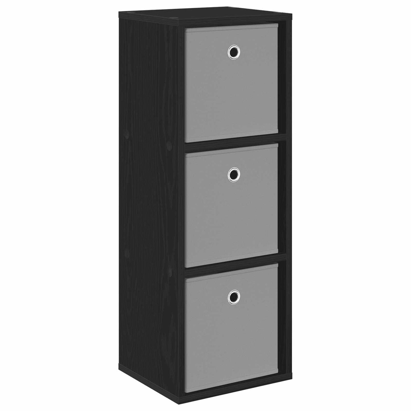 Credenza con cassetto Rovere Nero 30,5 x 27 x 84,5 cm | homemem39