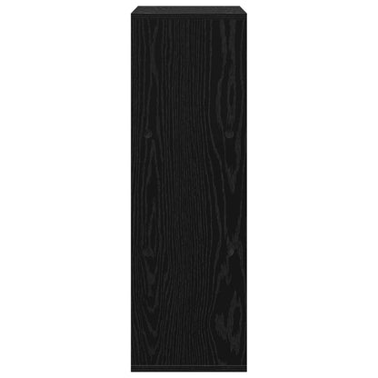 Credenza con cassetto Rovere Nero 30,5 x 27 x 84,5 cm | homemem39