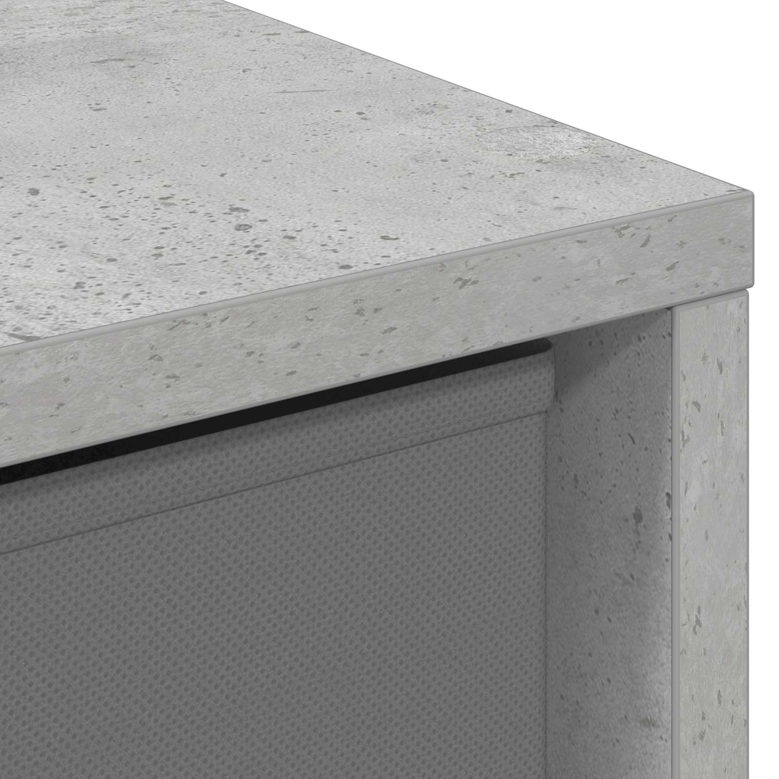Credenza con cassetto Grigio cemento 30,5 x 27 x 84,5 cm | homemem39