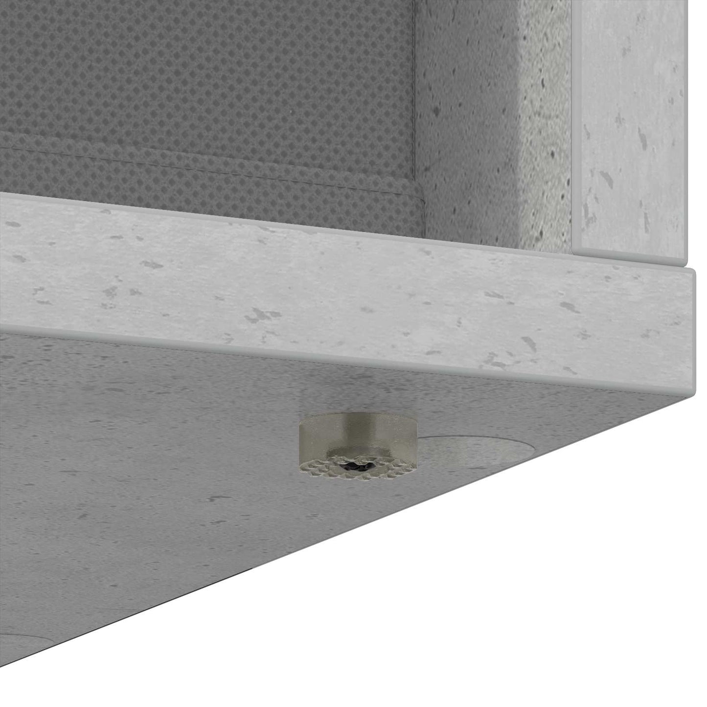 Credenza con cassetto Grigio cemento 30,5 x 27 x 84,5 cm | homemem39