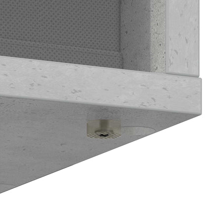 Credenza con cassetto Grigio cemento 30,5 x 27 x 84,5 cm | homemem39