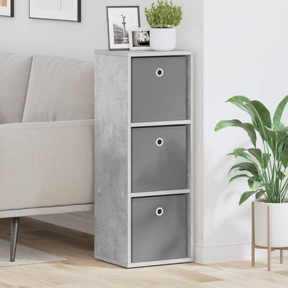 Credenza con cassetto Grigio cemento 30,5 x 27 x 84,5 cm