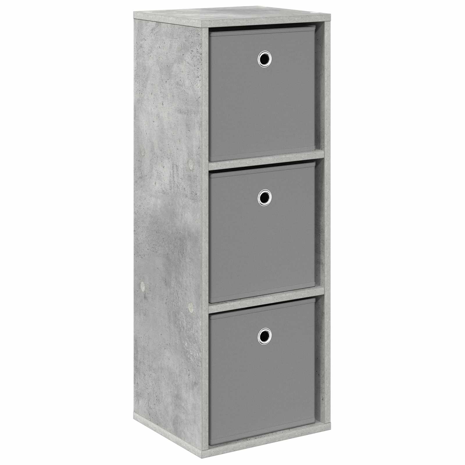 Credenza con cassetto Grigio cemento 30,5 x 27 x 84,5 cm | homemem39