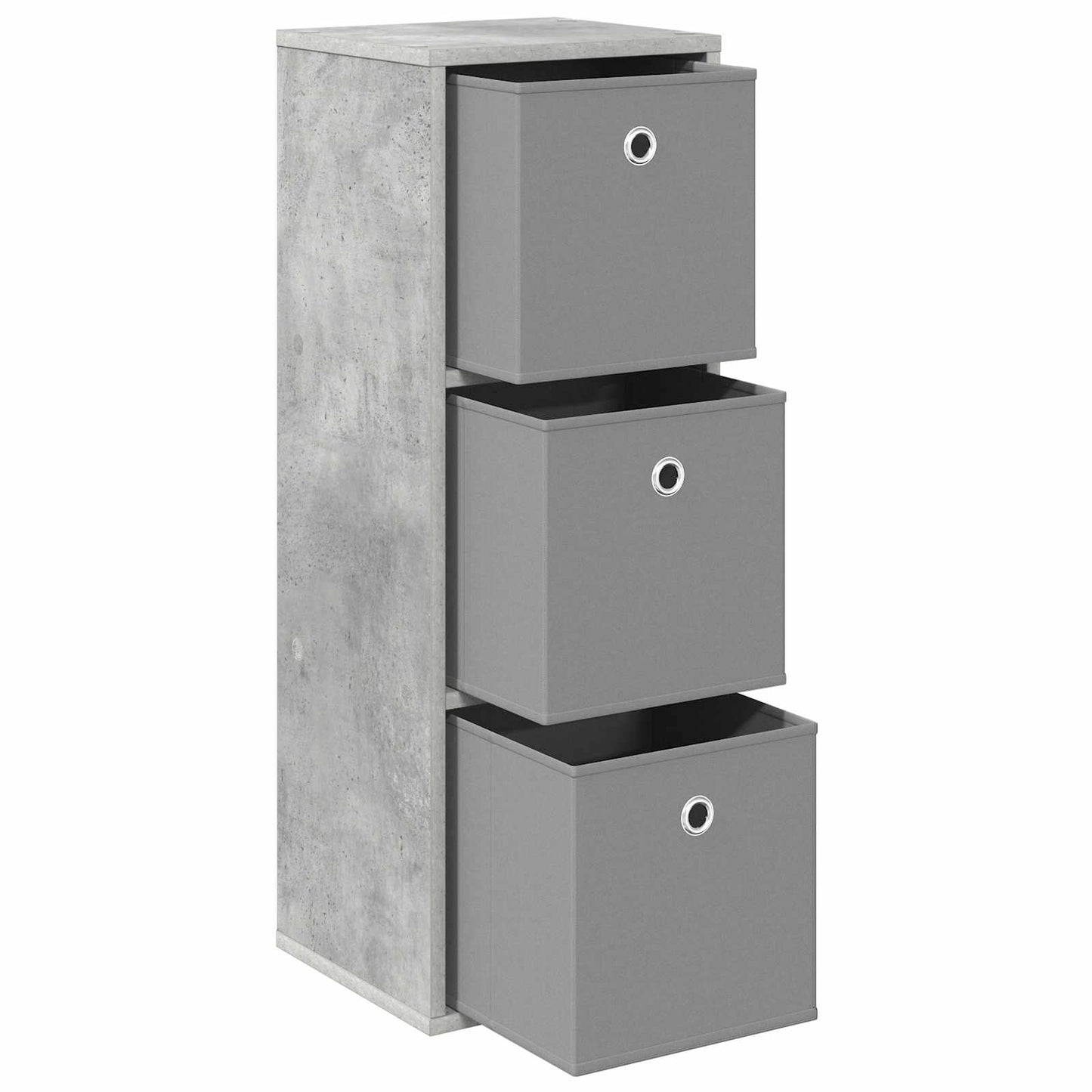 Credenza con cassetto Grigio cemento 30,5 x 27 x 84,5 cm | homemem39