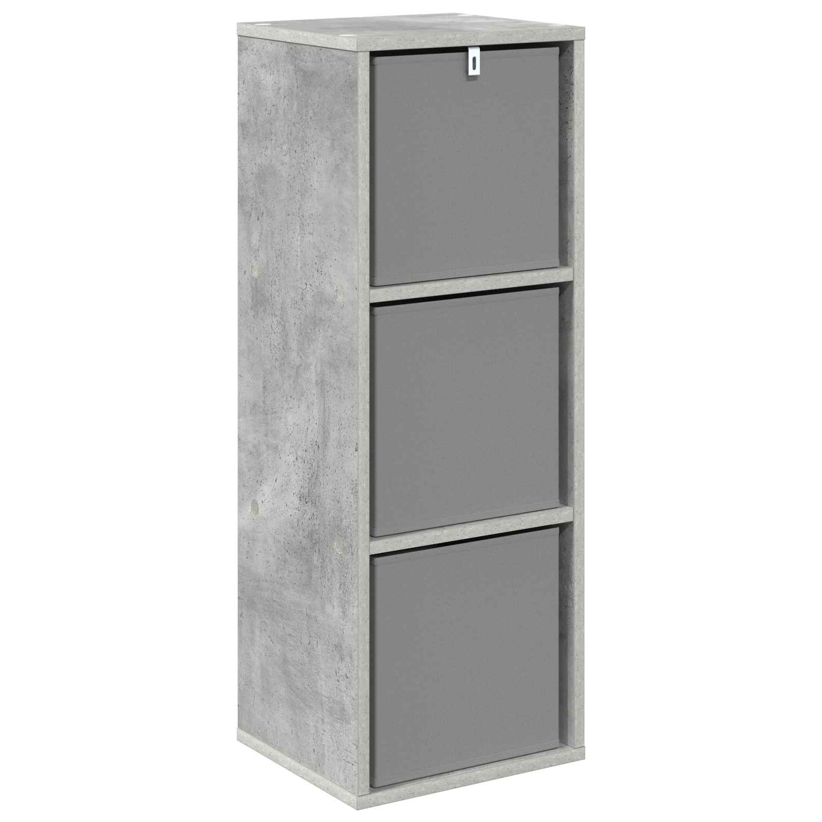 Credenza con cassetto Grigio cemento 30,5 x 27 x 84,5 cm | homemem39