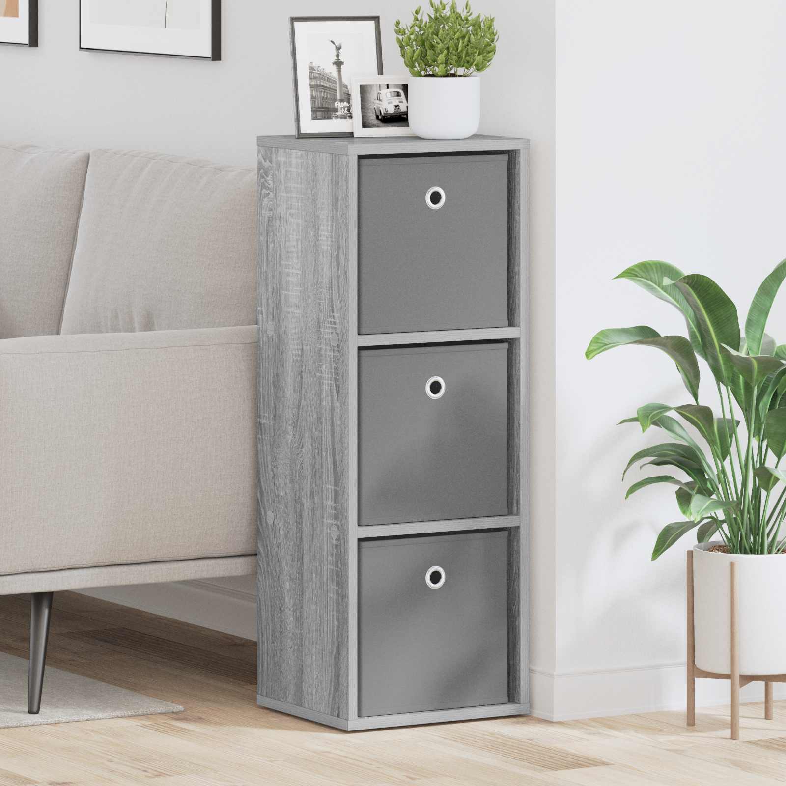 Credenza con cassetto Grigio Sonoma 30,5 x 27 x 84,5 cm | homemem39