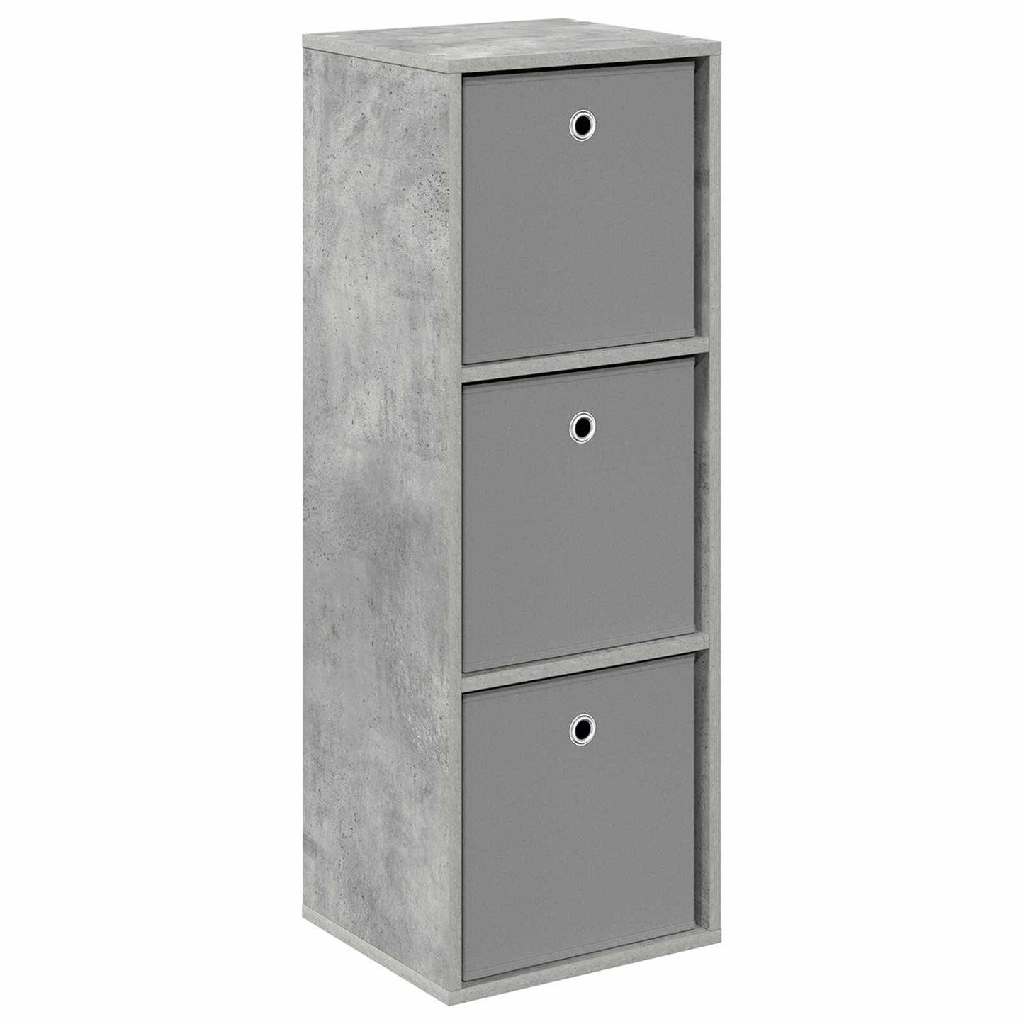 Credenza con cassetto Grigio cemento 35 x 32 x 99,5 cm
