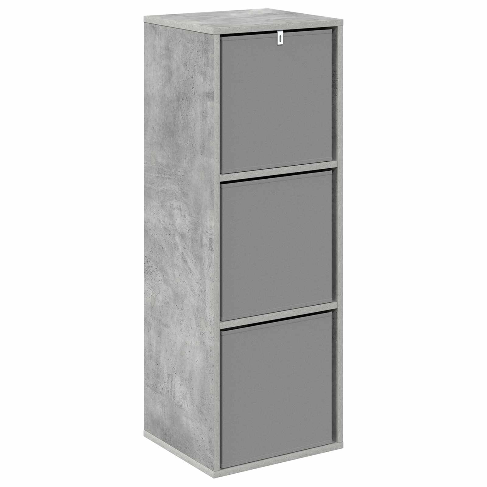 Credenza con cassetto Grigio cemento 35 x 32 x 99,5 cm | homemem39