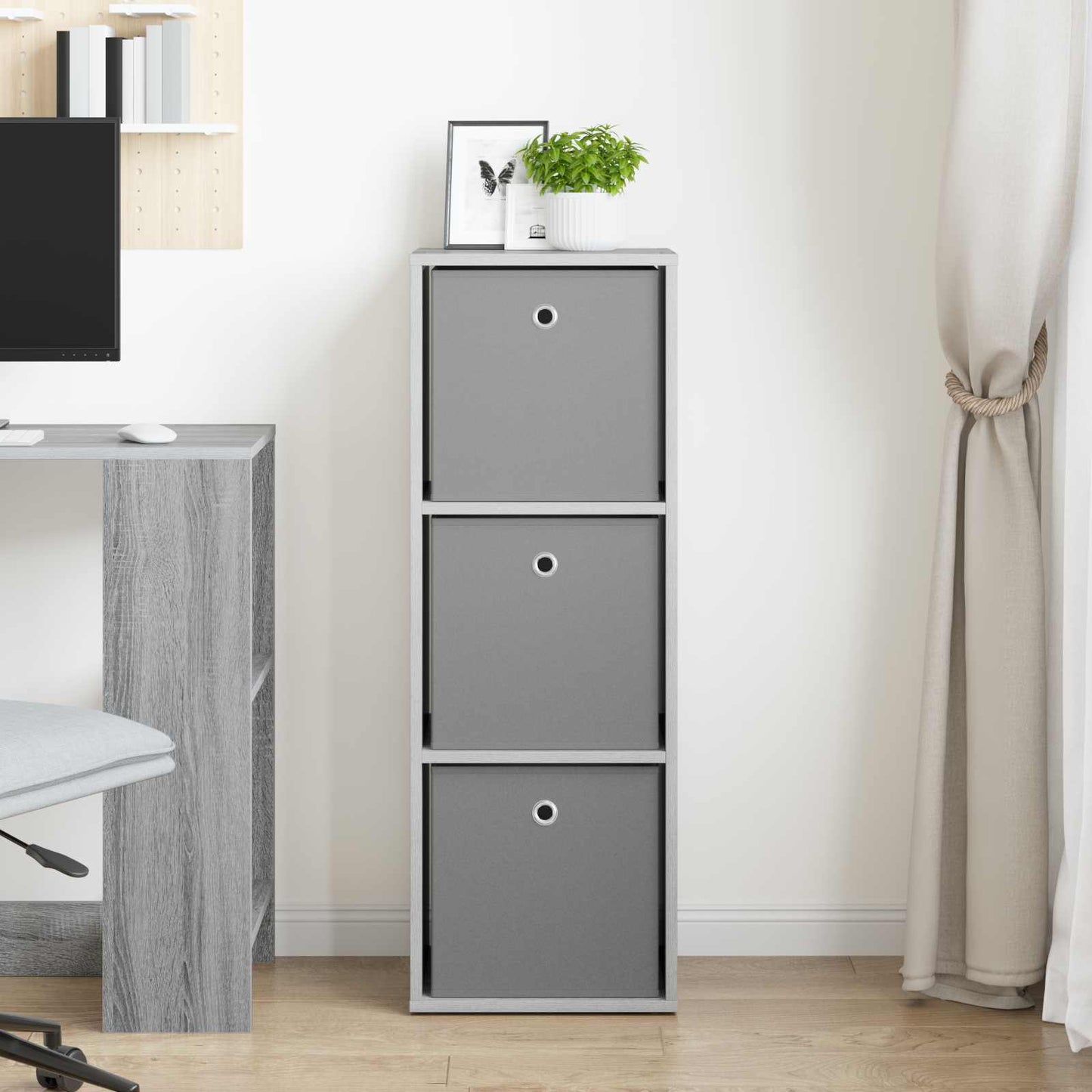 Credenza con cassetto Grigio Sonoma 35 x 32 x 99,5 cm | homemem39