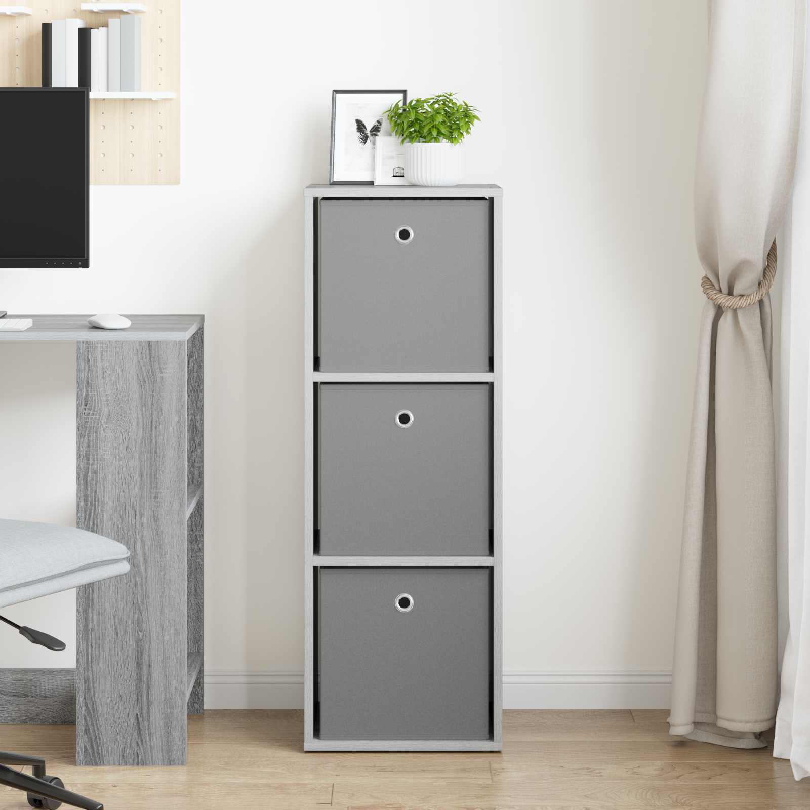 Credenza con cassetto Grigio Sonoma 35 x 32 x 99,5 cm | homemem39