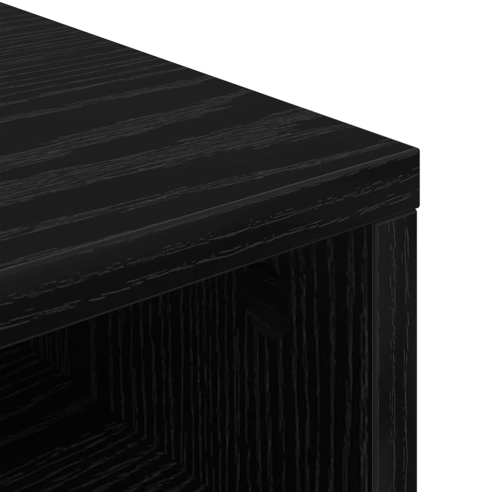 Lowboard con cassetto Rovere Nero 72 x 22,5 x 38 cm | homemem39