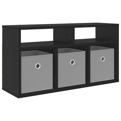 Lowboard con cassetto Rovere Nero 72 x 22,5 x 38 cm