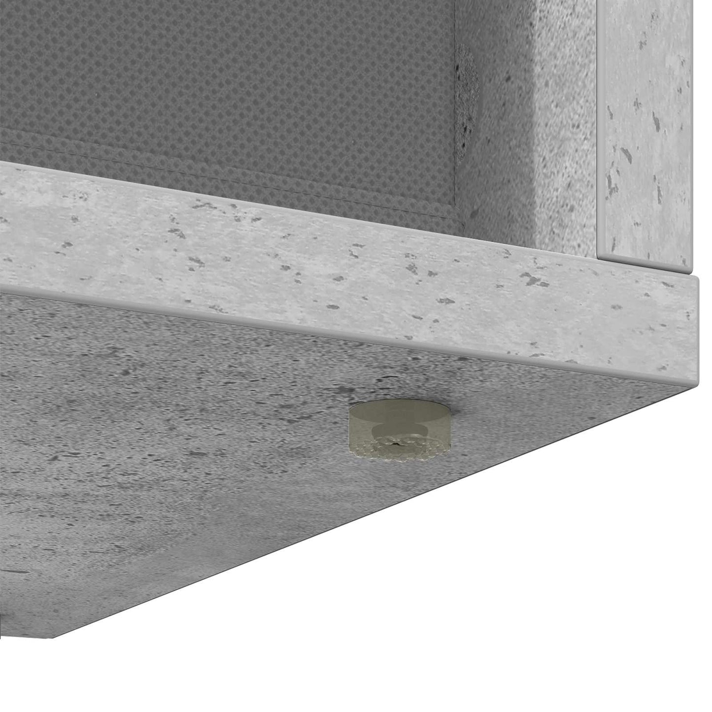 Lowboard con cassetto Grigio cemento 72 x 22,5 x 38 cm
