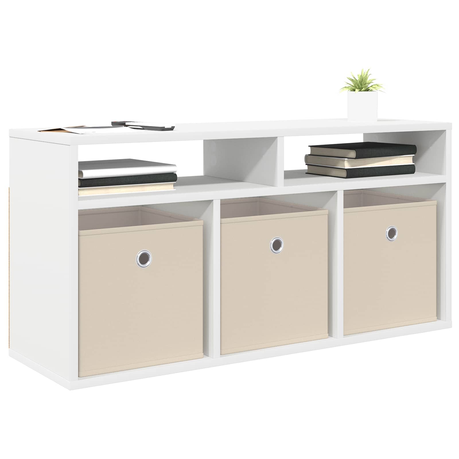 Lowboard con cassetto Bianco 87 x 27,5 x 43 cm | homemem39