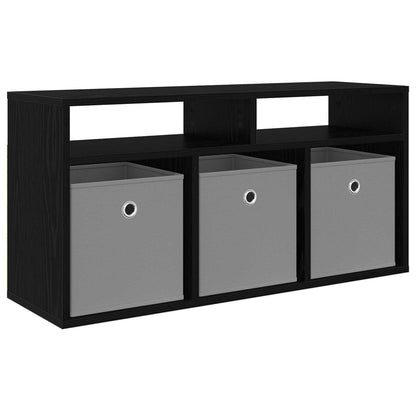 Lowboard con cassetto Rovere Nero 87 x 27,5 x 43 cm