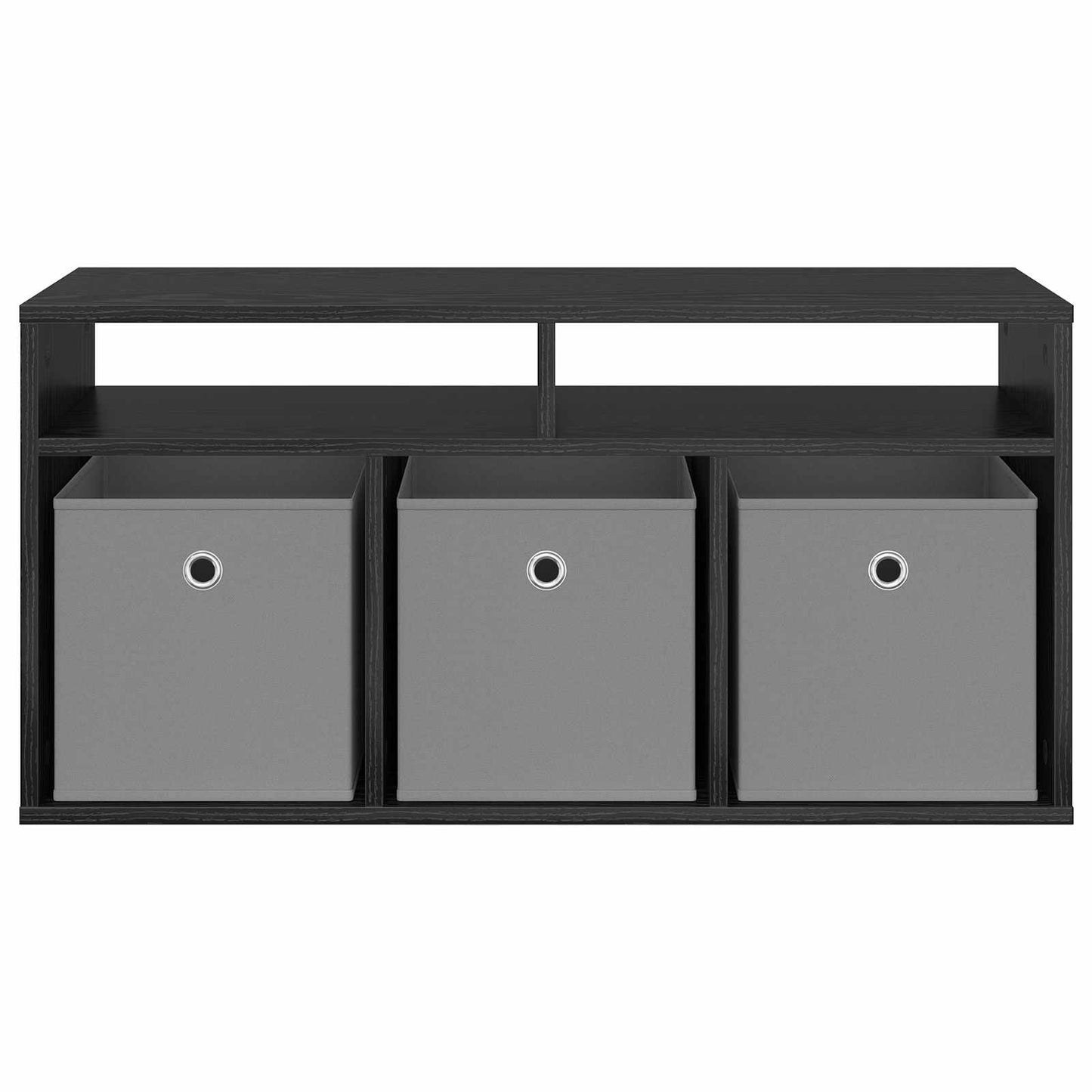 Lowboard con cassetto Rovere Nero 87 x 27,5 x 43 cm