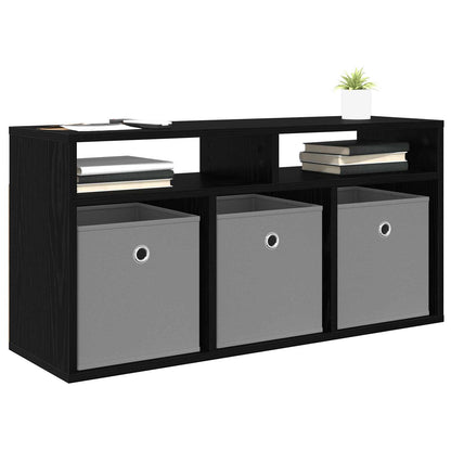 Lowboard con cassetto Rovere Nero 87 x 27,5 x 43 cm