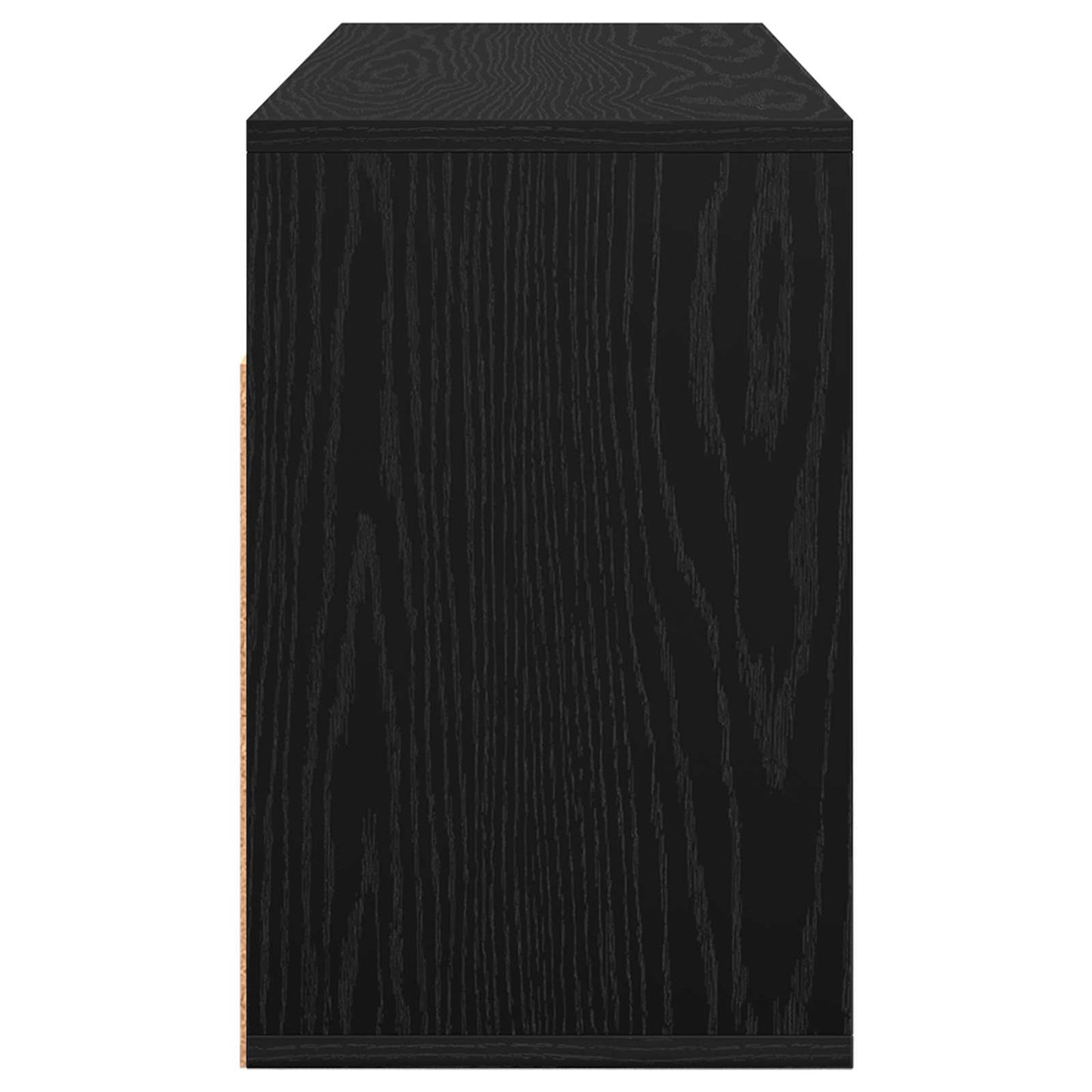 Lowboard con cassetto Rovere Nero 87 x 27,5 x 43 cm