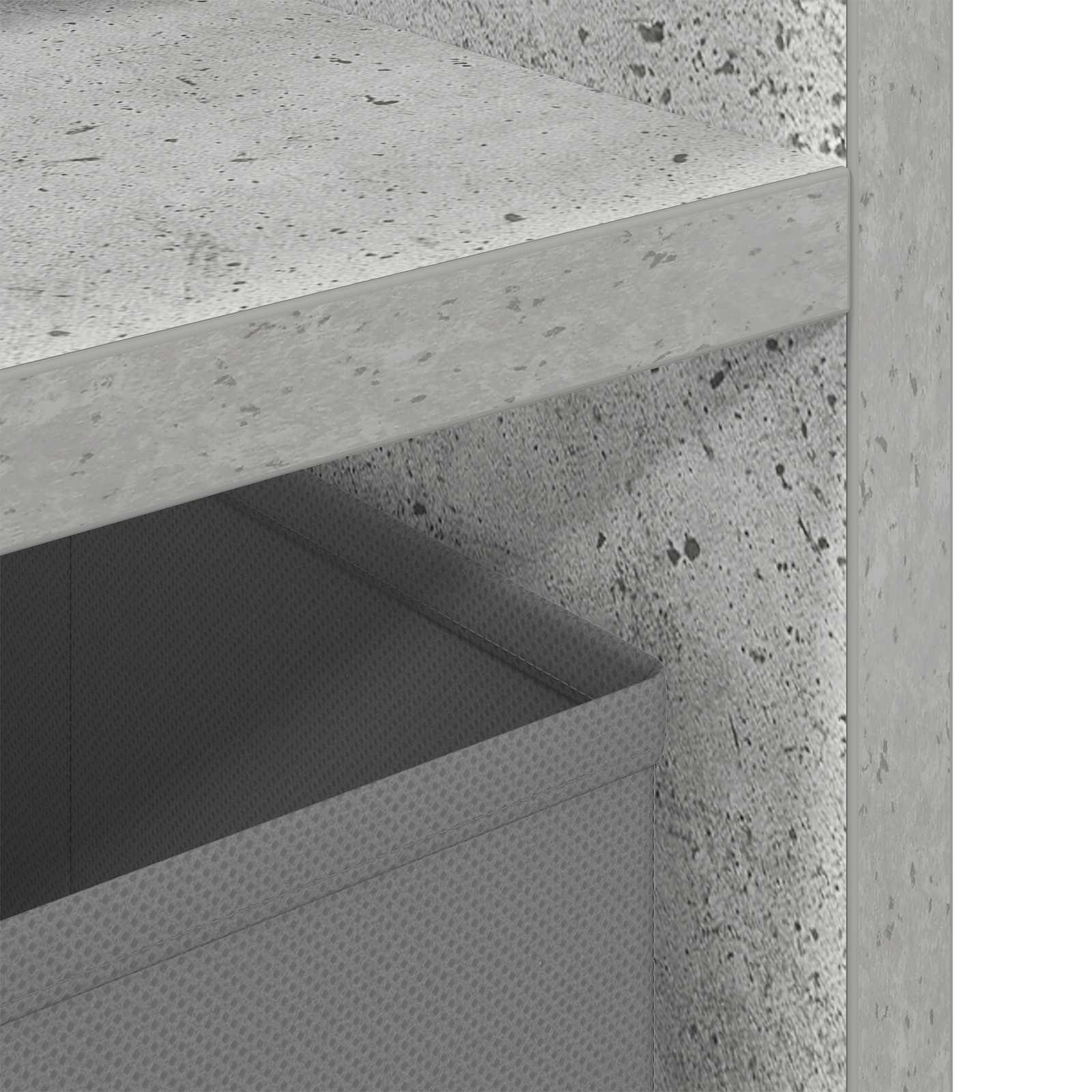 Lowboard con cassetto Grigio cemento 87 x 27,5 x 43 cm | homemem39