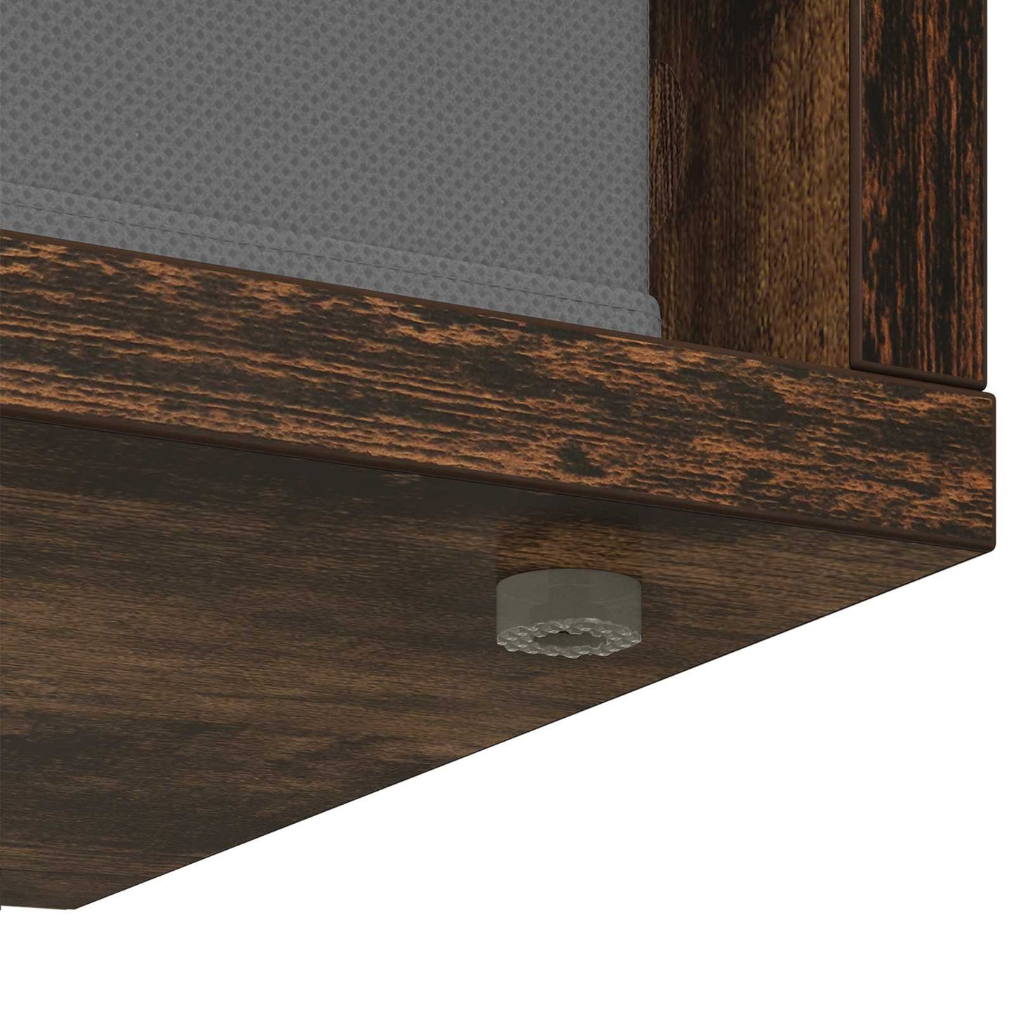 Lowboard con cassetto Rovere fumé 87 x 27,5 x 43 cm