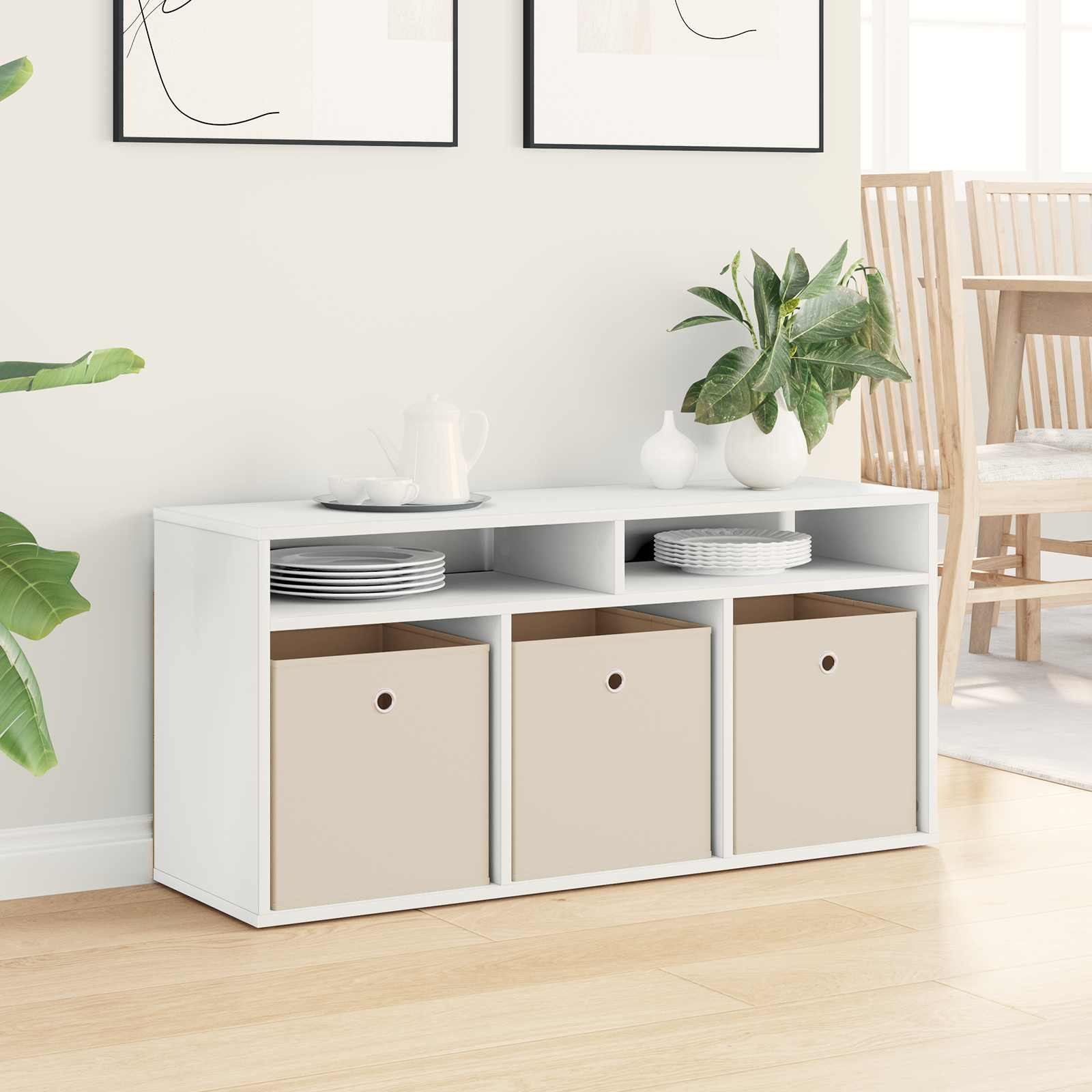 Lowboard con cassetto Bianco 102 x 32 x 48,5 cm | homemem39