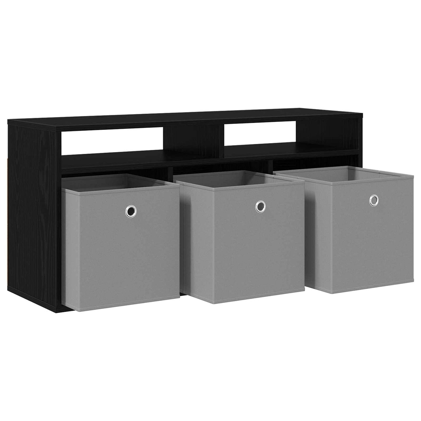 Lowboard con cassetto Rovere Nero 102 x 32 x 48,5 cm