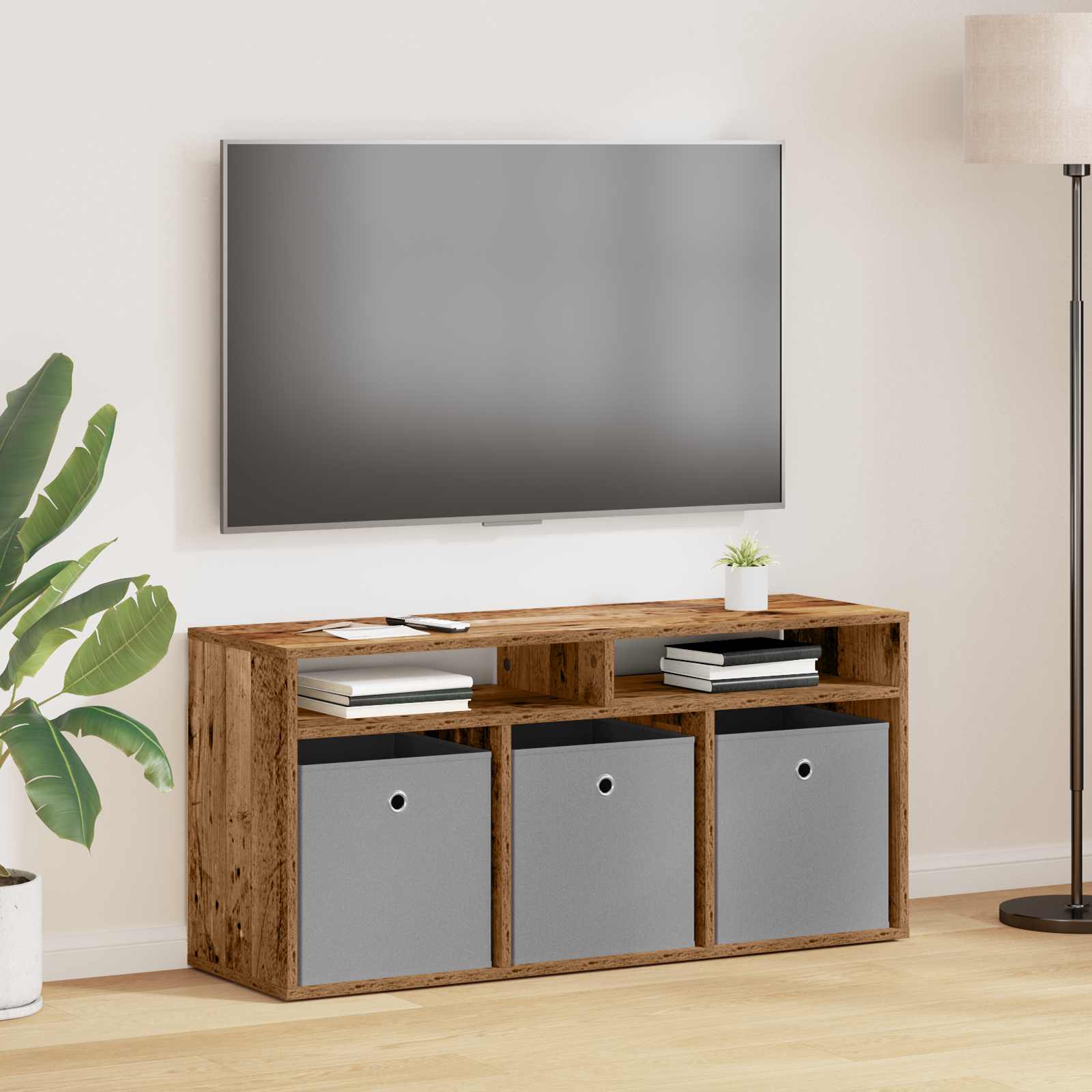 Lowboard con cassetto Legno vecchio 102 x 32 x 48,5 cm | homemem39