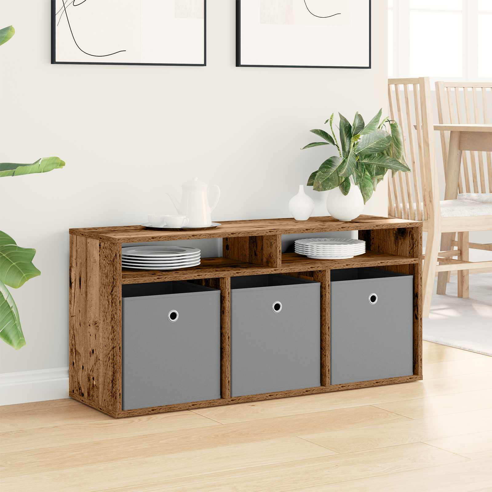 Lowboard con cassetto Legno vecchio 102 x 32 x 48,5 cm | homemem39
