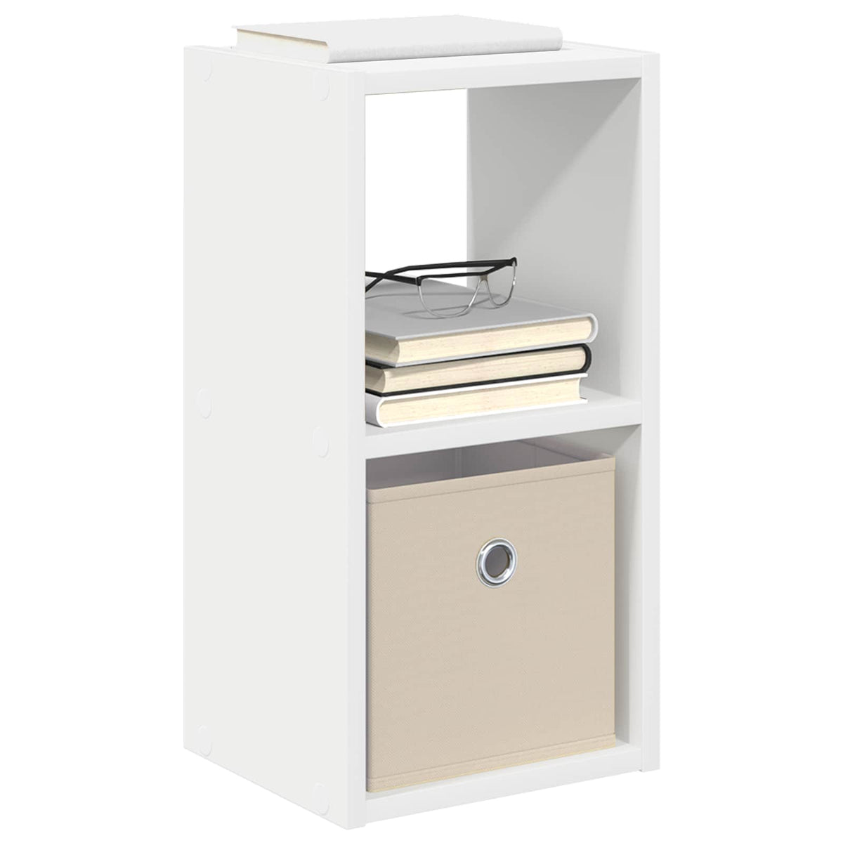 Comodino Bianco 25,5 x 22 x 49,5 cm Legno ingegnerizzato