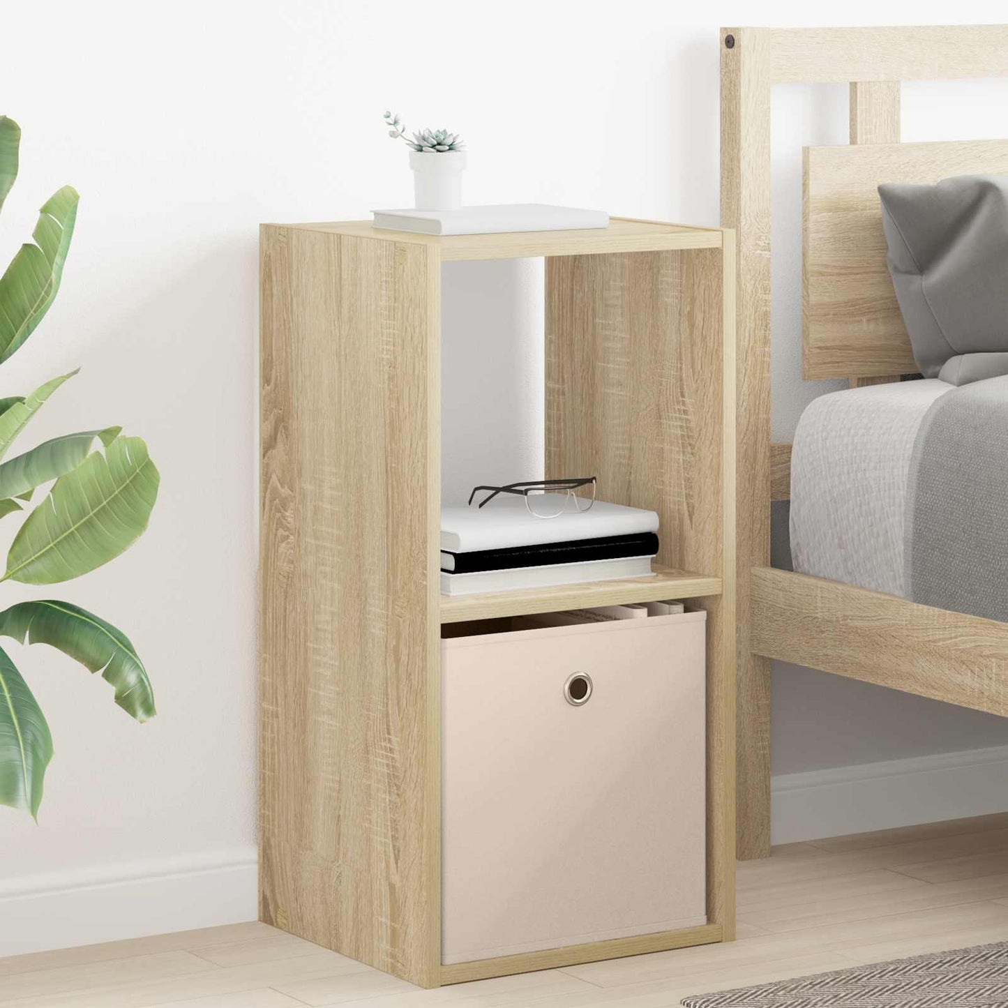 Comodino Rovere Sonoma 35 x 32 x 68,5 cm Legno multistrato | homemem39