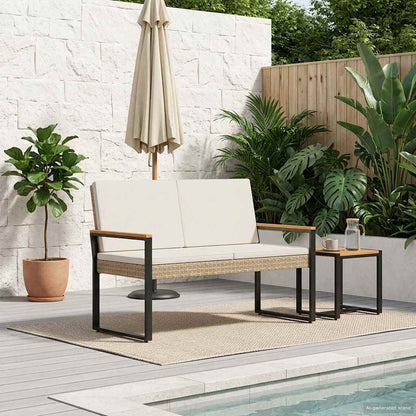 Panchina da esterno Beige e Bianco Crema 107 x 61 x 80 cm | homemem39