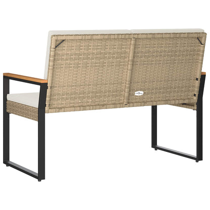 Panchina da esterno Beige e Bianco Crema 107 x 61 x 80 cm | homemem39