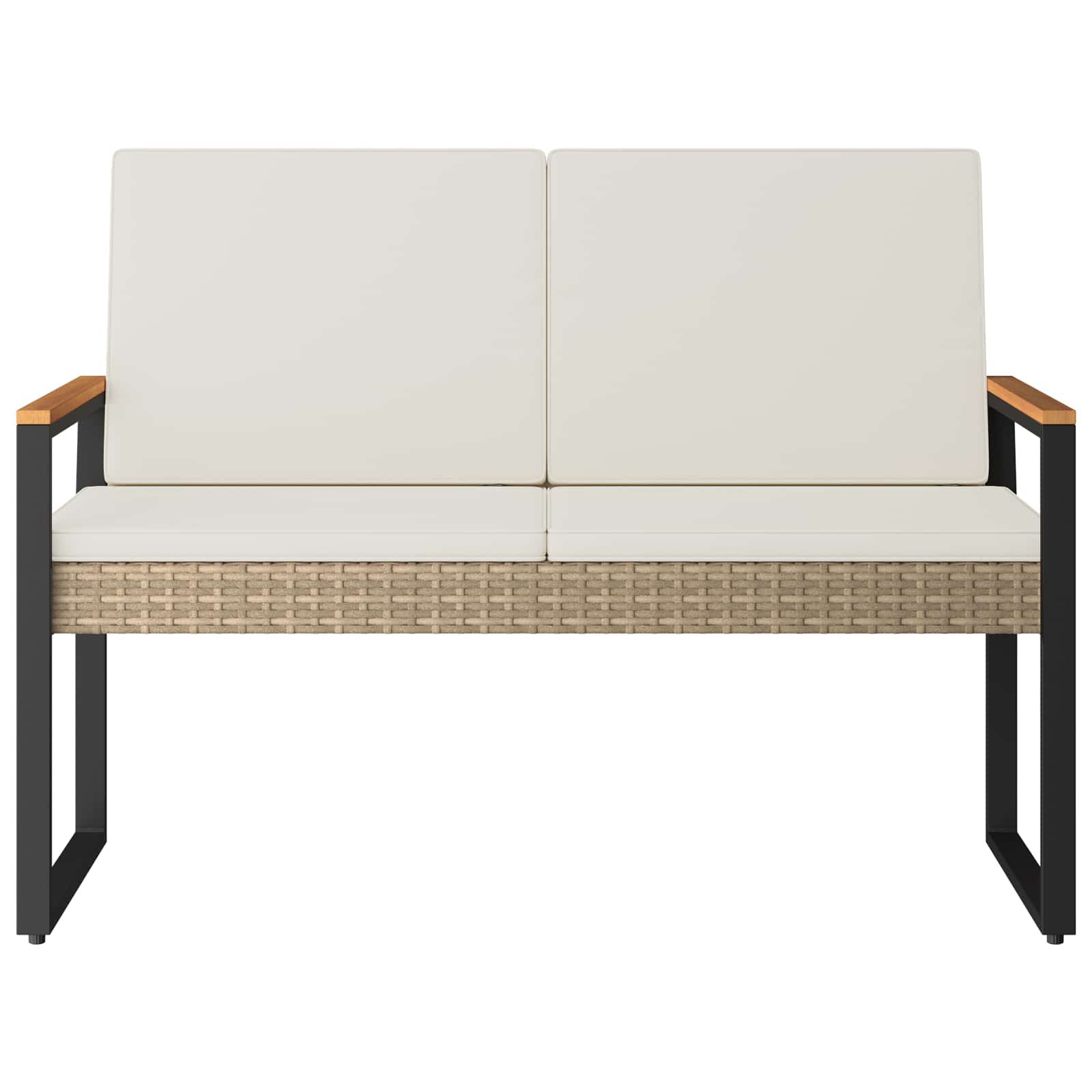 Panchina da esterno Beige e Bianco Crema 107 x 61 x 80 cm | homemem39