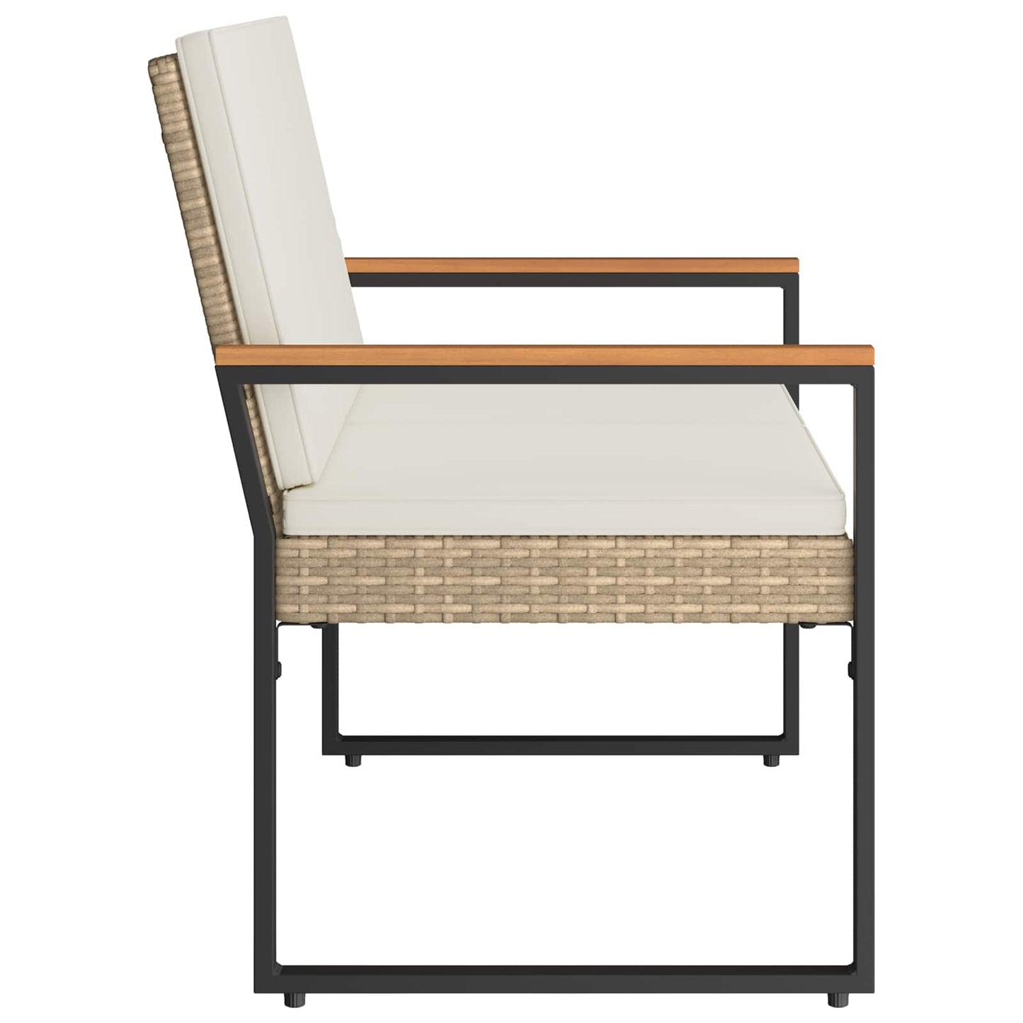 Panchina da esterno Beige e Bianco Crema 107 x 61 x 80 cm | homemem39