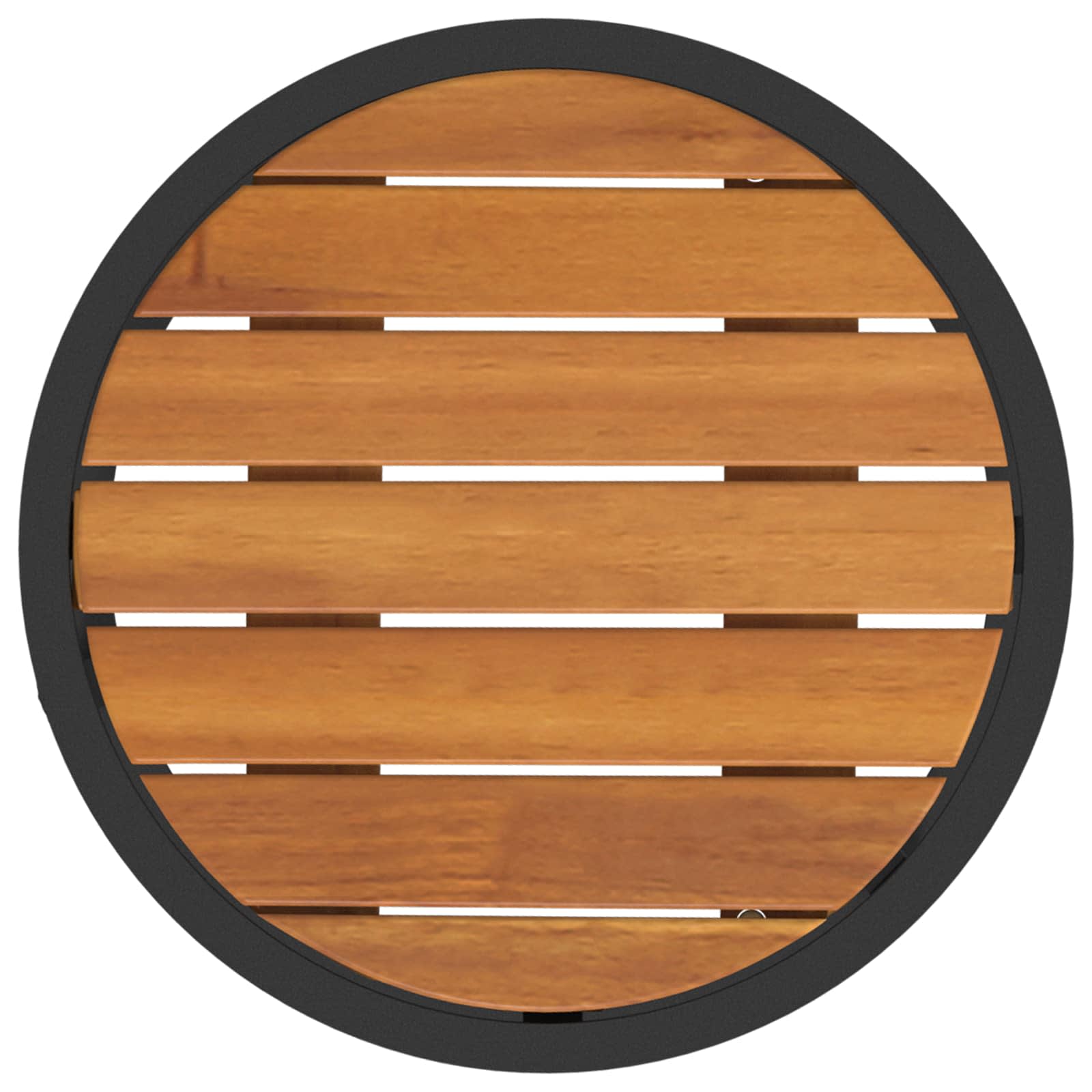 Set di Tavolini da Caffè 2 pcs Naturale e Nero 55 x 55 x 45 cm | homemem39
