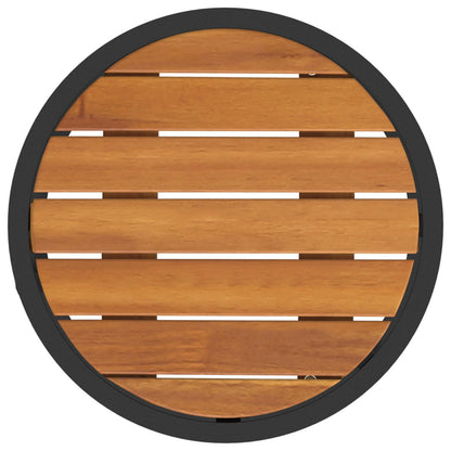 Set di Tavolini da Caffè 2 pcs Naturale e Nero 55 x 55 x 45 cm | homemem39