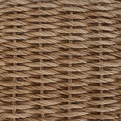 Sedia da esterno con cuscino 4 pcs Beige e Crema polyrattan | homemem39