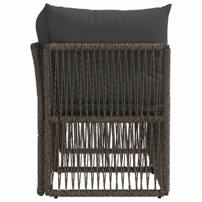 Divano da giardino 2-Numero di posti Grigio polyrattan | homemem39