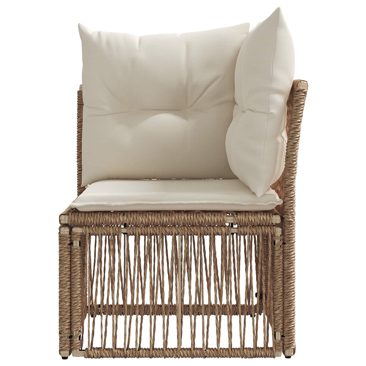 Unità divano angolare Beige polyrattan | homemem39