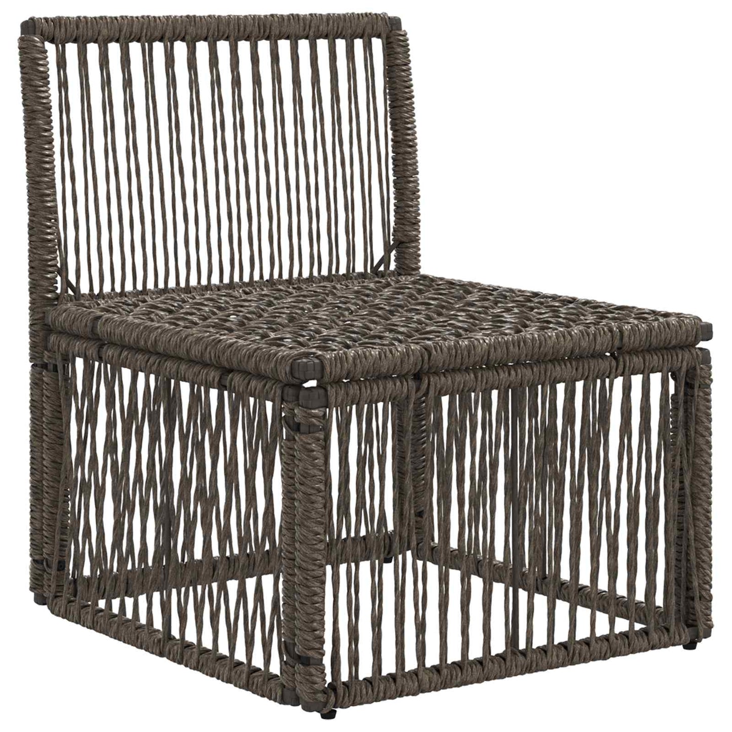 Unità divano senza braccioli Grigio polyrattan | homemem39