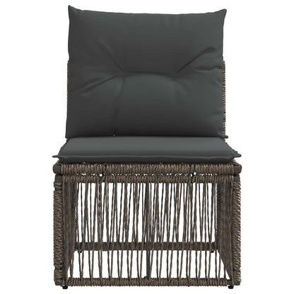 Unità divano senza braccioli Grigio polyrattan | homemem39