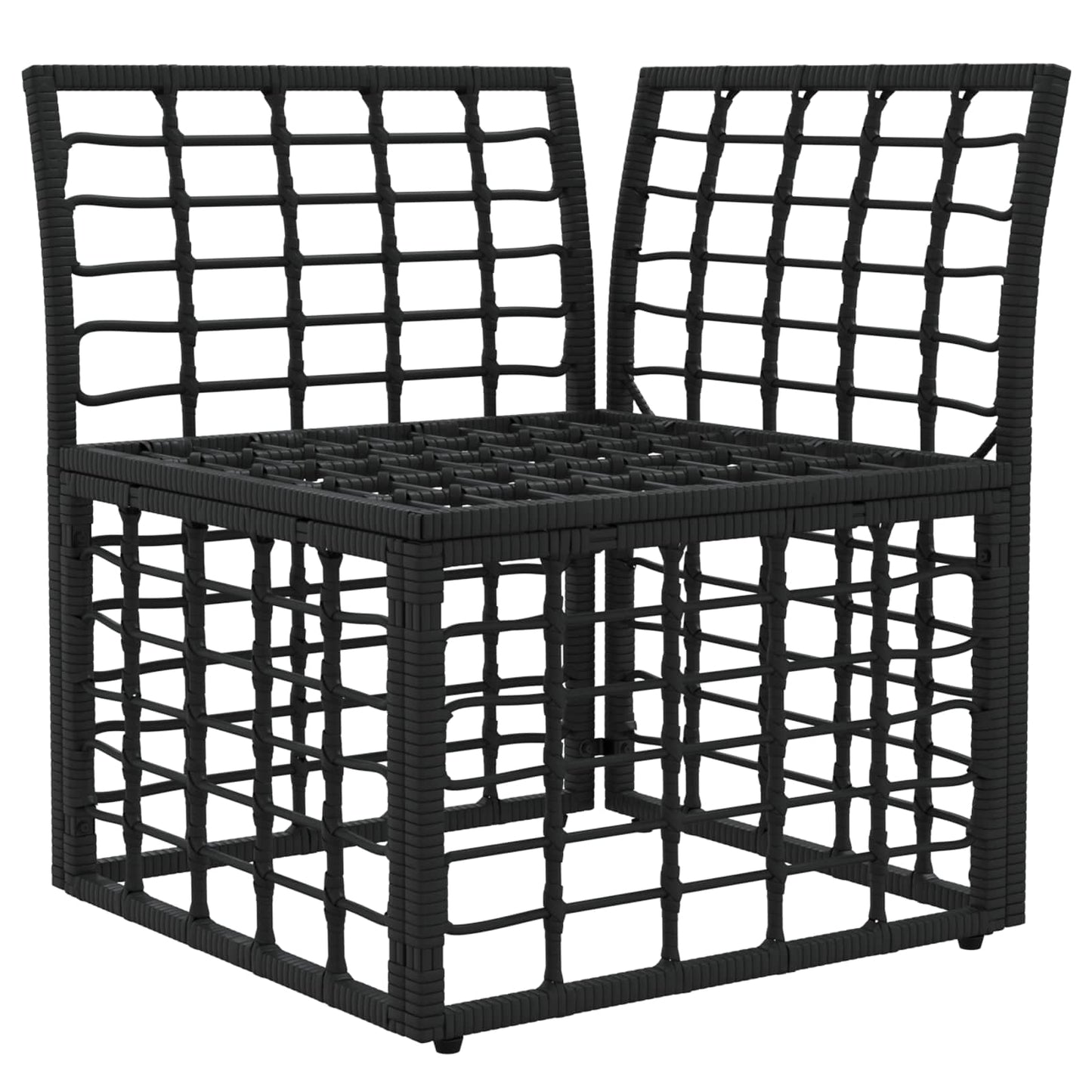 Modulo Divano Angolare da Esterno Nero polyrattan | homemem39