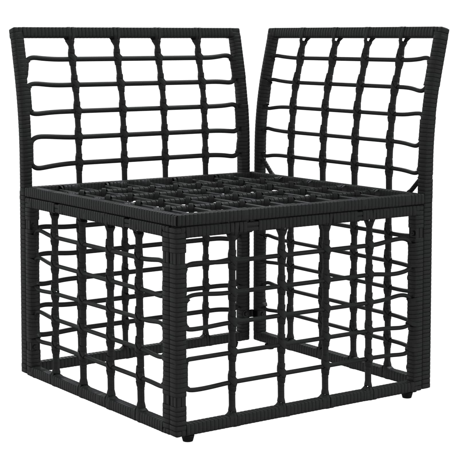 Modulo Divano Angolare da Esterno Nero polyrattan | homemem39