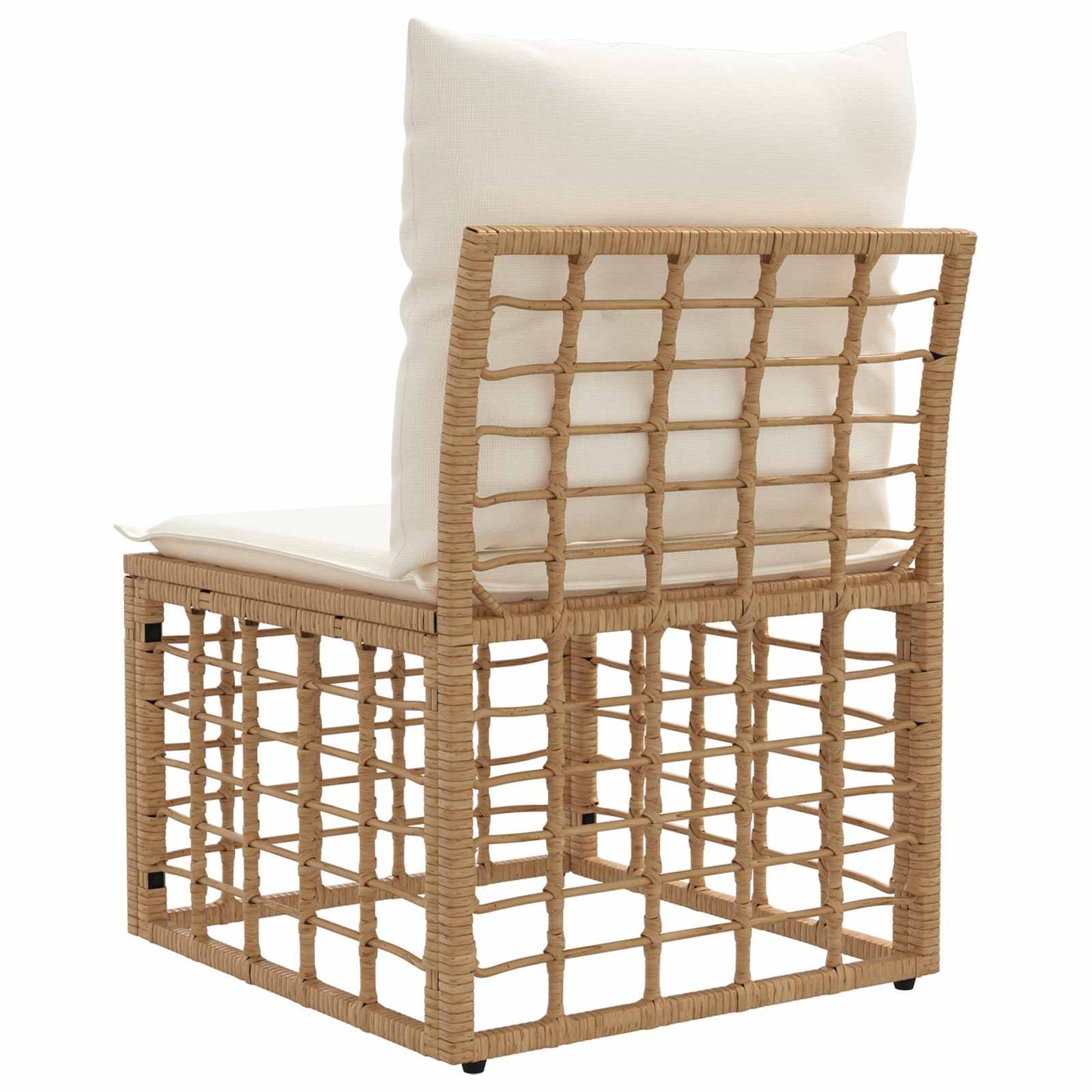 Modulo Divano da Esterno Senza Braccioli Naturale polyrattan | homemem39