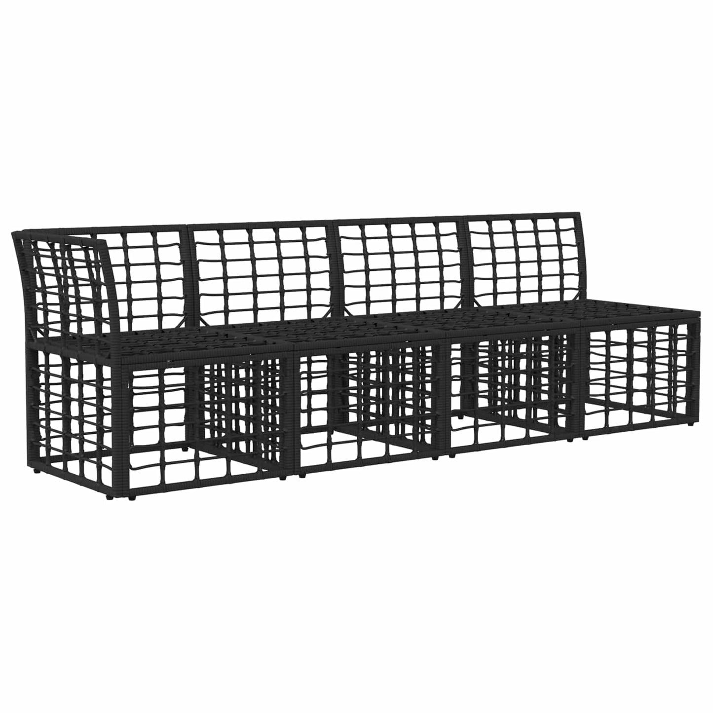 Divano da Giardino 4 Posti con Braccio Sinistro 4 pcs | homemem39