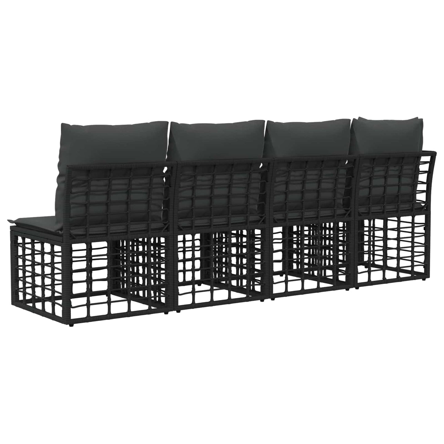 Divano da Giardino 4 Posti con Braccio Sinistro 4 pcs | homemem39