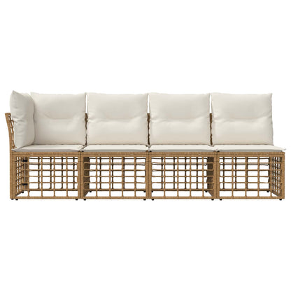 Divano da Giardino 4 Posti con Braccio Sinistro 4 pcs | homemem39