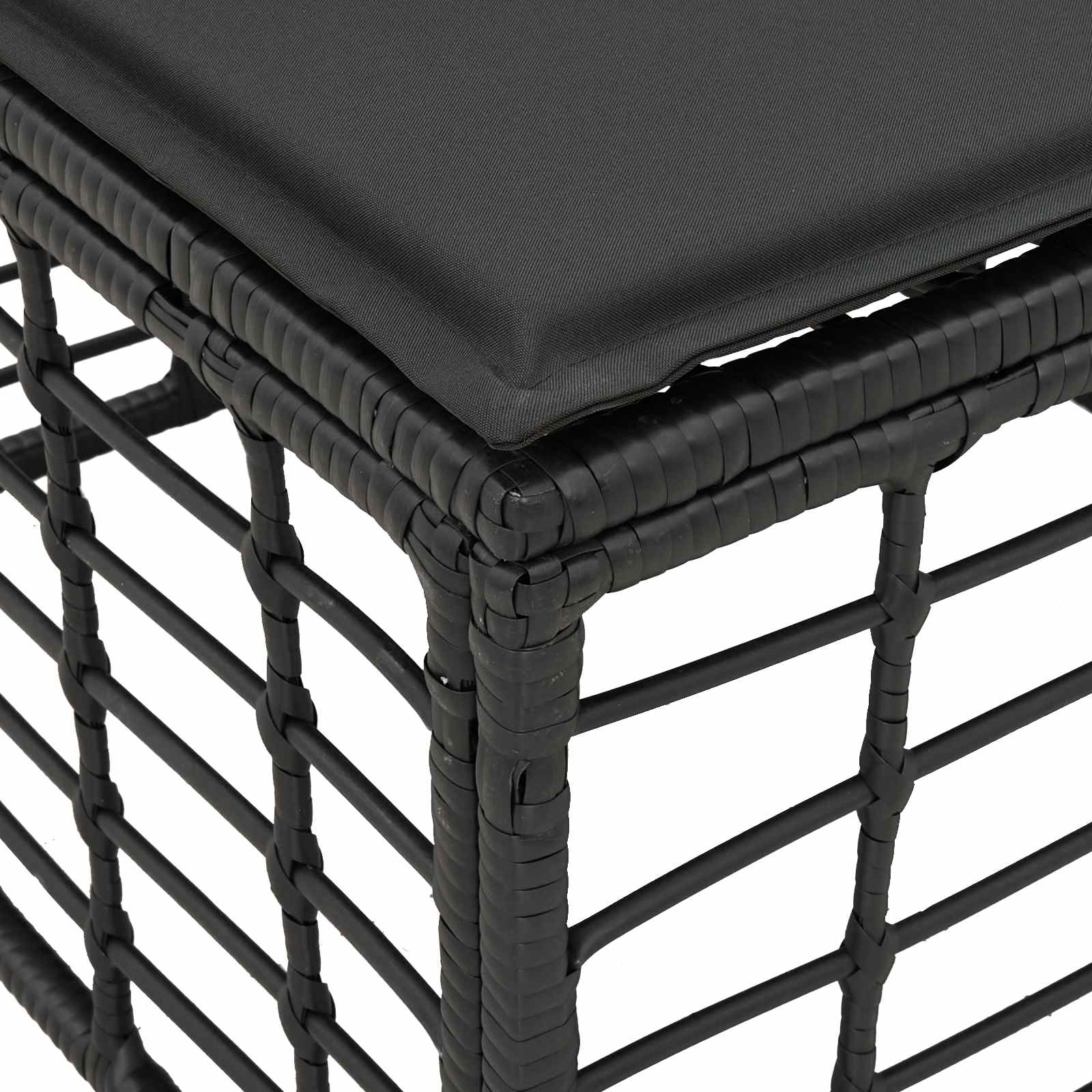 Divano da Giardino 4 Posti Senza Braccioli 4 pcs | homemem39