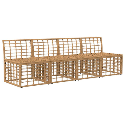 Divano da Giardino 4 Posti Senza Braccioli 4 pcs | homemem39